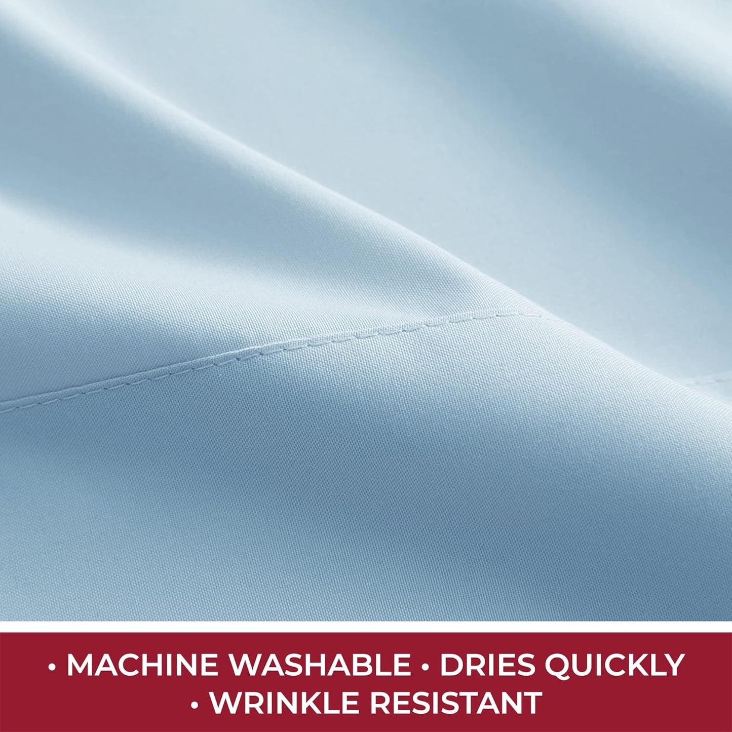 Mellanni RV Short Queen Sheets - 4 PC Iconic Collection Bedding - Hotel Luxury, Extra Soft, Cooling Bed Sheets - Deep Pocket up to 10 inch (RV/Short Queen, Blue Hydrangea)