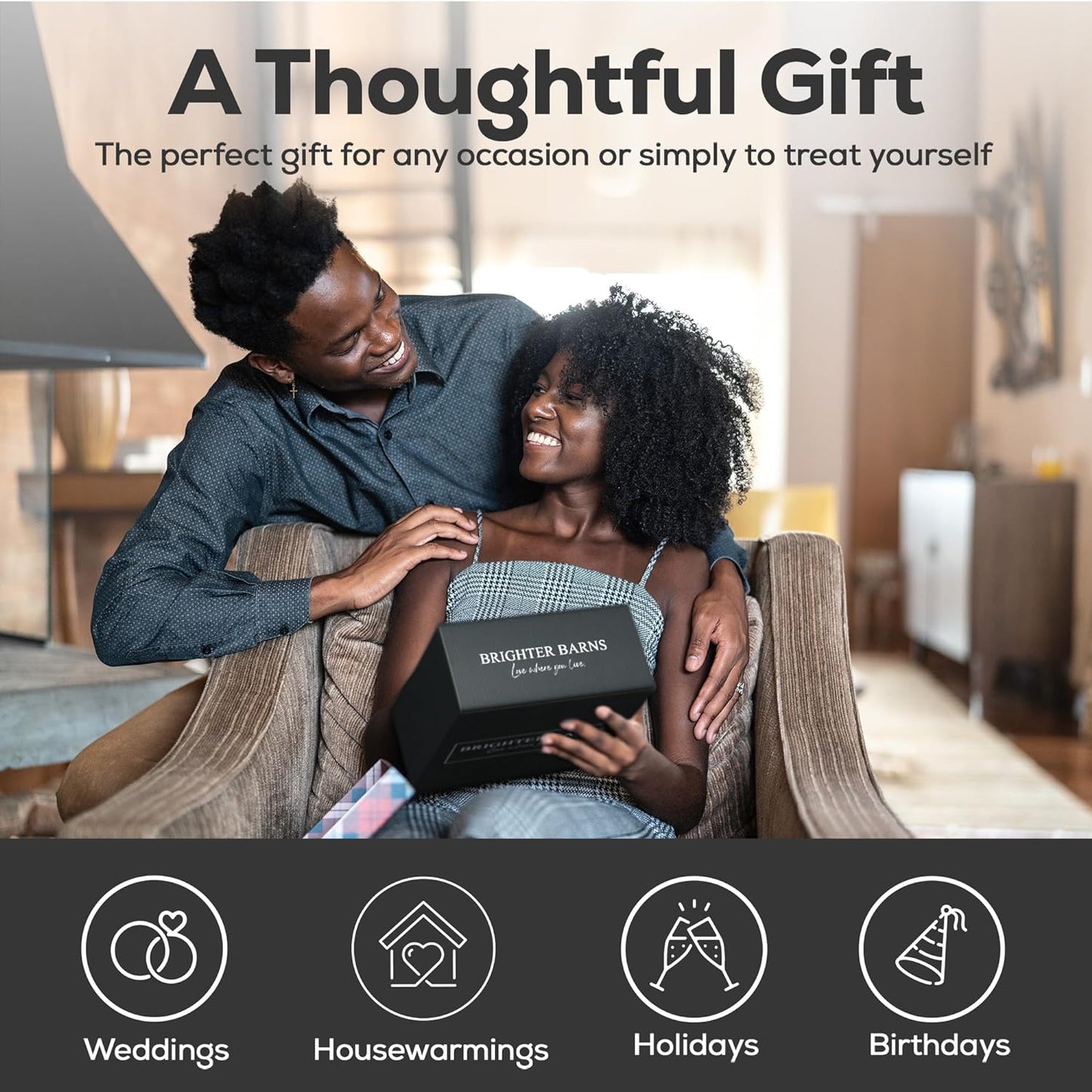 Luxury Glass Hand Soap Dispenser Bathroom Set by Brighter Barns - Hand Soap Dispenser with Stainless Steel Pump - Glass Bottle with Round Tray - White and Gold Bathroom Decor & Accessories (Gold)