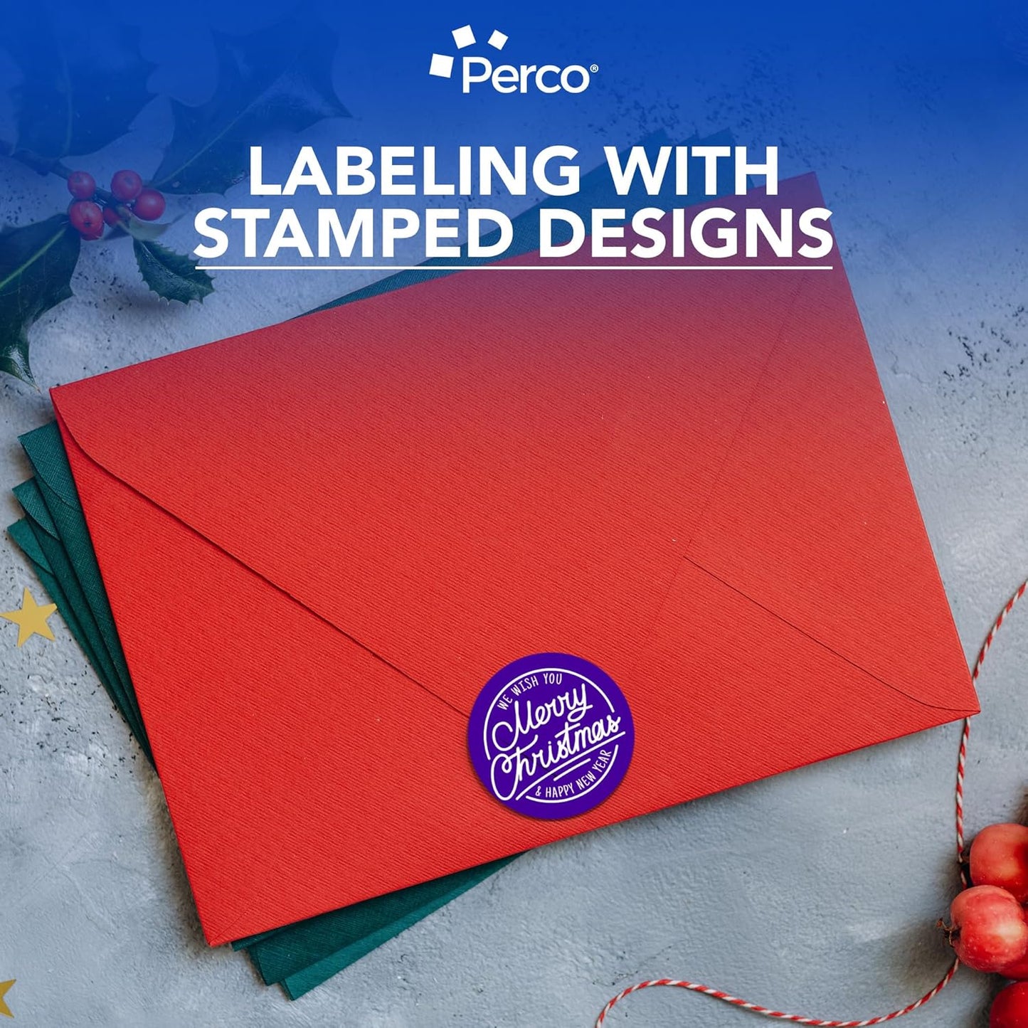 Perco Purple 3-Inch Round Circle Dot Sticker Labels with Easy Peel Perforation - 500 Labels per Roll - Strong Adhesion, Vibrant Colors for Organizing, Crafting & More - Made in USA