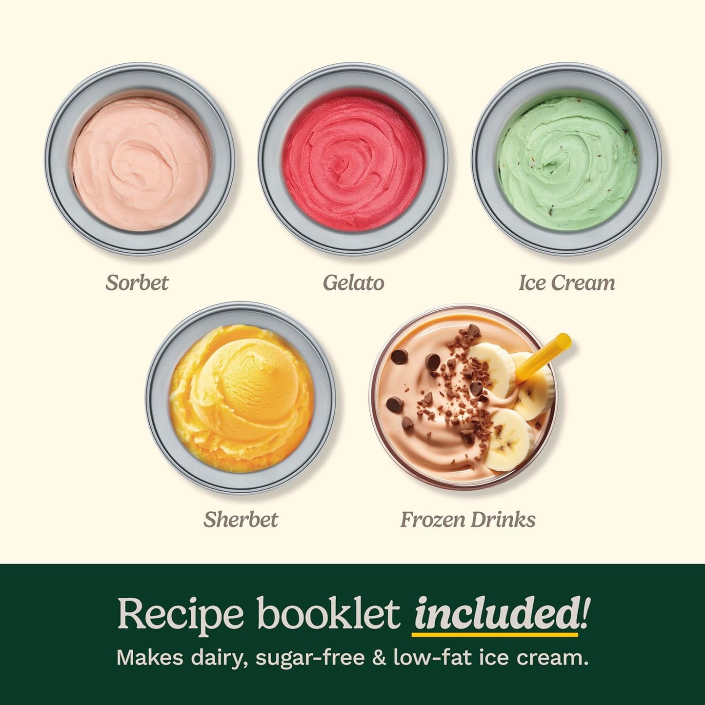 Cuisinart Ice Cream Maker Machine, 2-Quart Ice Cream, Sorbet and Frozen Yogurt Machine, Fully Automatic Double-Insulated Freezer Bowl Makes Frozen Desserts in Under 30 Minutes, ICE30BCP1, Silver