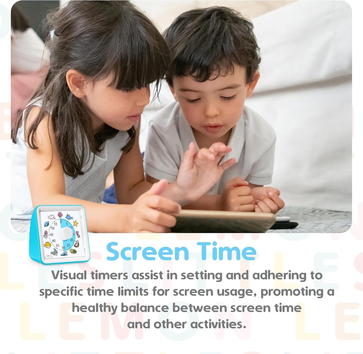 Visual Timer for Kids, Toddler, Autism, ADHD & Preschool Classroom - Animal Silent Countdown Timers - 60 Minute Productivity & Time Management Clock (Sea Creature)