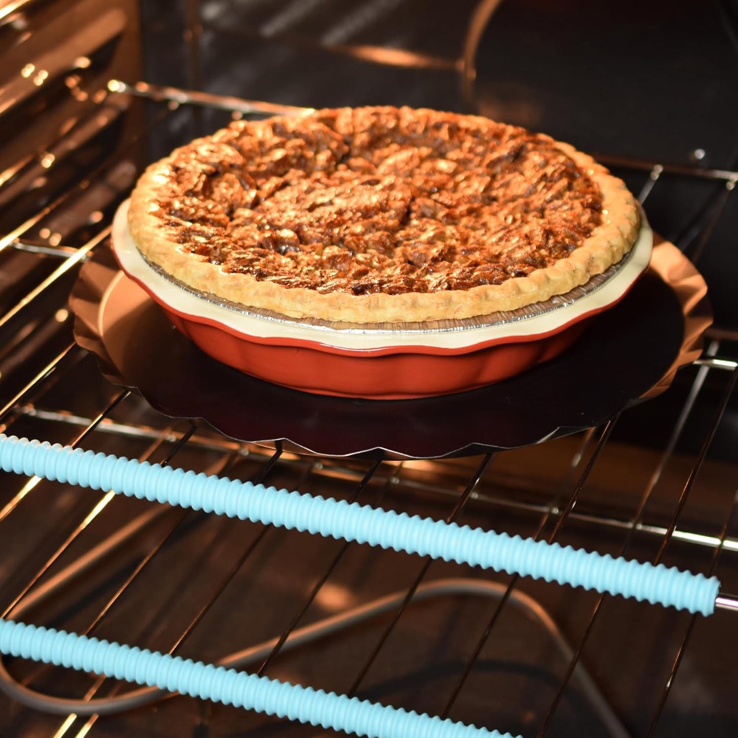 R&M International Non-Stick 12.25" Pie Drip Catcher and Oven Guard