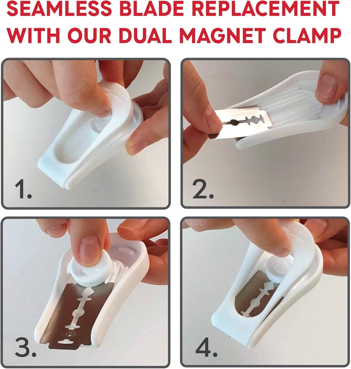 KneadAce Upgraded Magnetic Bread Lame, Professional Dough Scoring Tool with Extractable Blade, Sourdough Bread Tool for Baking, Includes Scoring Pattern Booklet & 5 Replaceable Razor Blades
