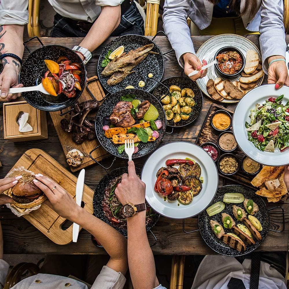 400 pack Extra Heavyweight Disposable White Plastic Knives-Heavy Duty White Cutlery-Utensils, Parties, Dinners, Catering Services, Family Gatherings