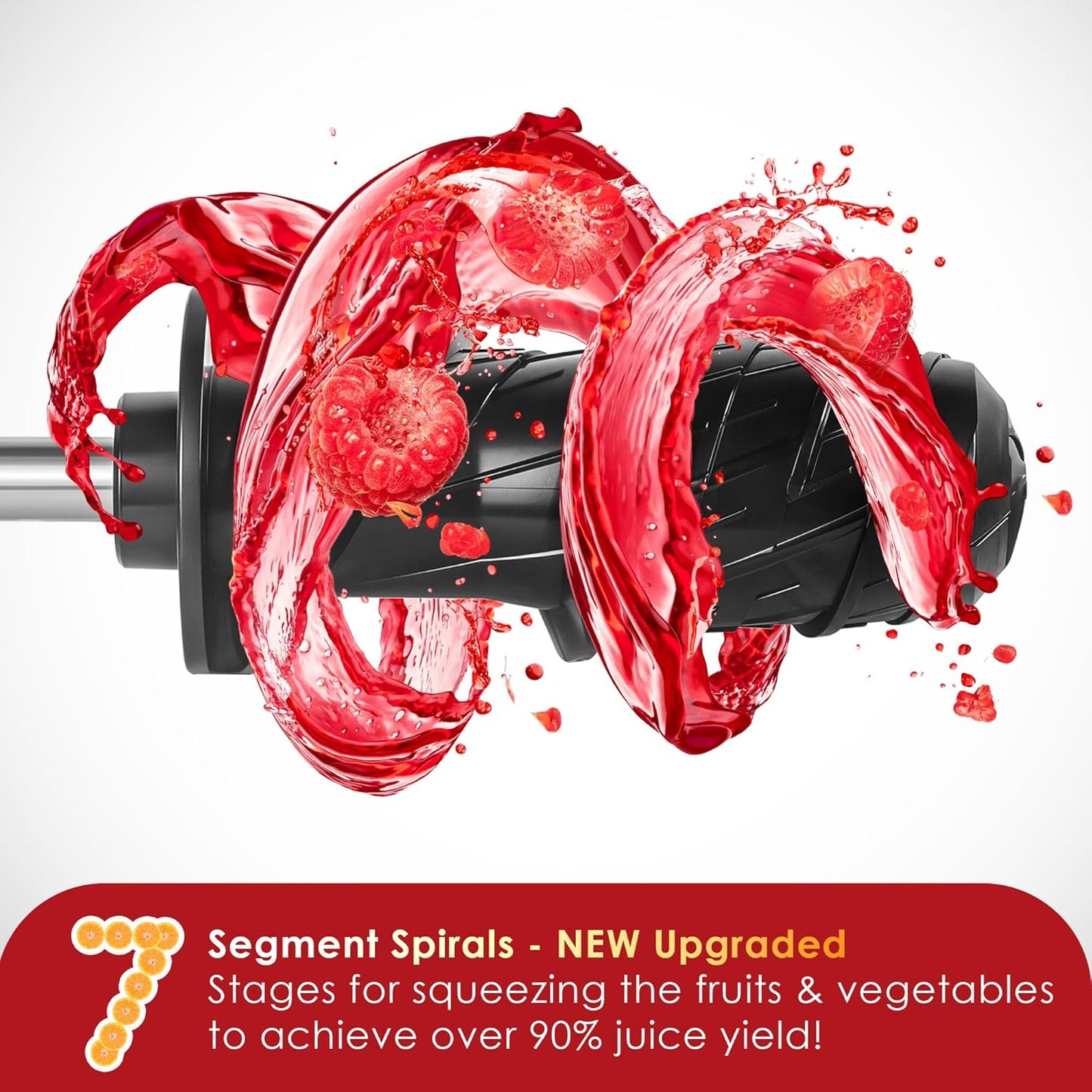 Masticating Juicer Attachment for KitchenAid Stand Mixer, Masticating Juicer, Slow Juicer Attachment for KitchenAid All Models Stand Mixers,Black