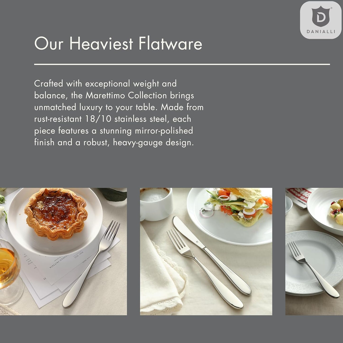 Silverware Set for 6 | 18/10 Stainless Steel Flatware Set | Mirror Finish, Heavy-Duty, Dishwasher Safe, Elegant & Durable, Built to Last (30-Piece, Marettimo)