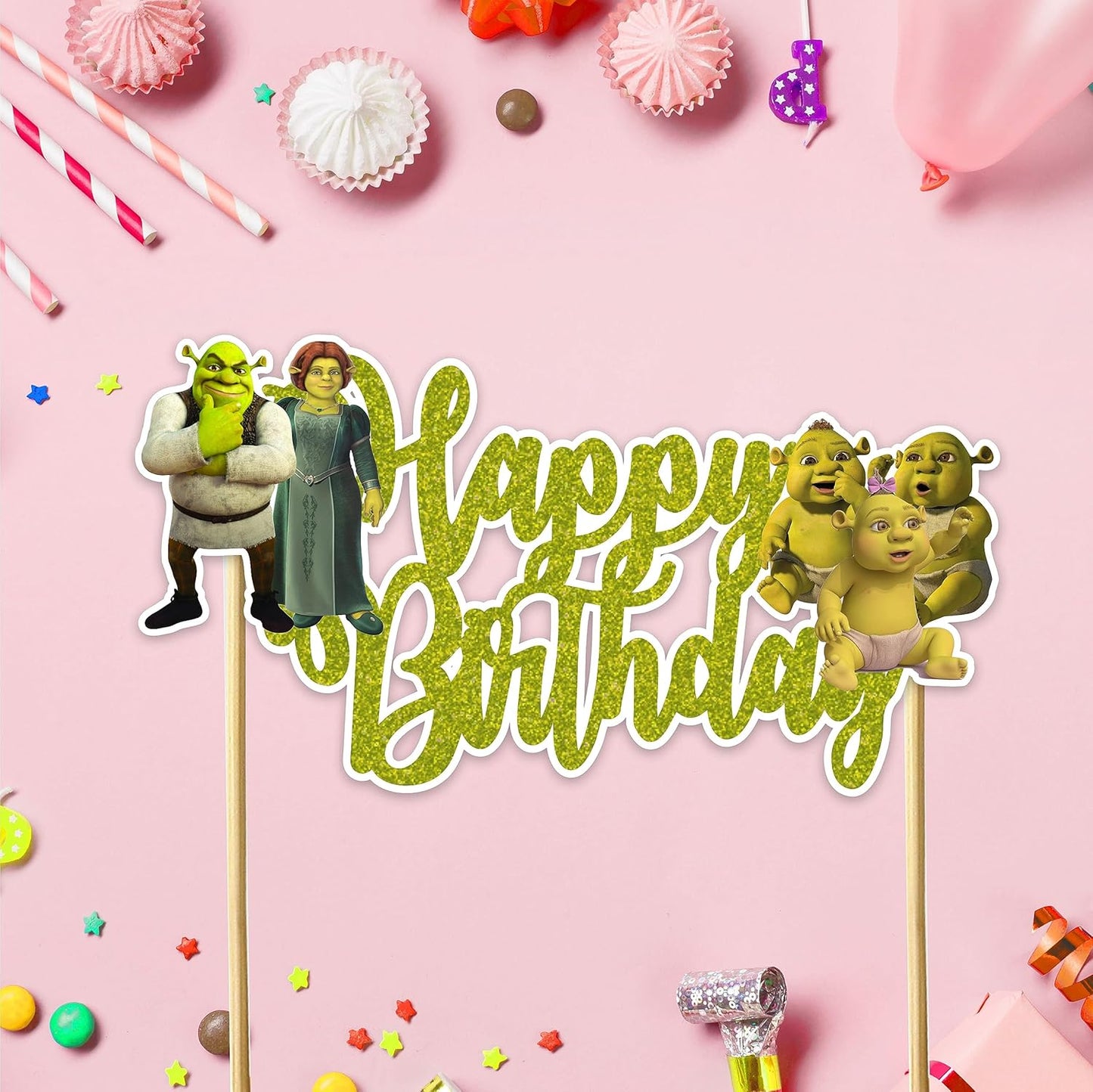 Seyal® Shrk Happy Birthday Cake Topper