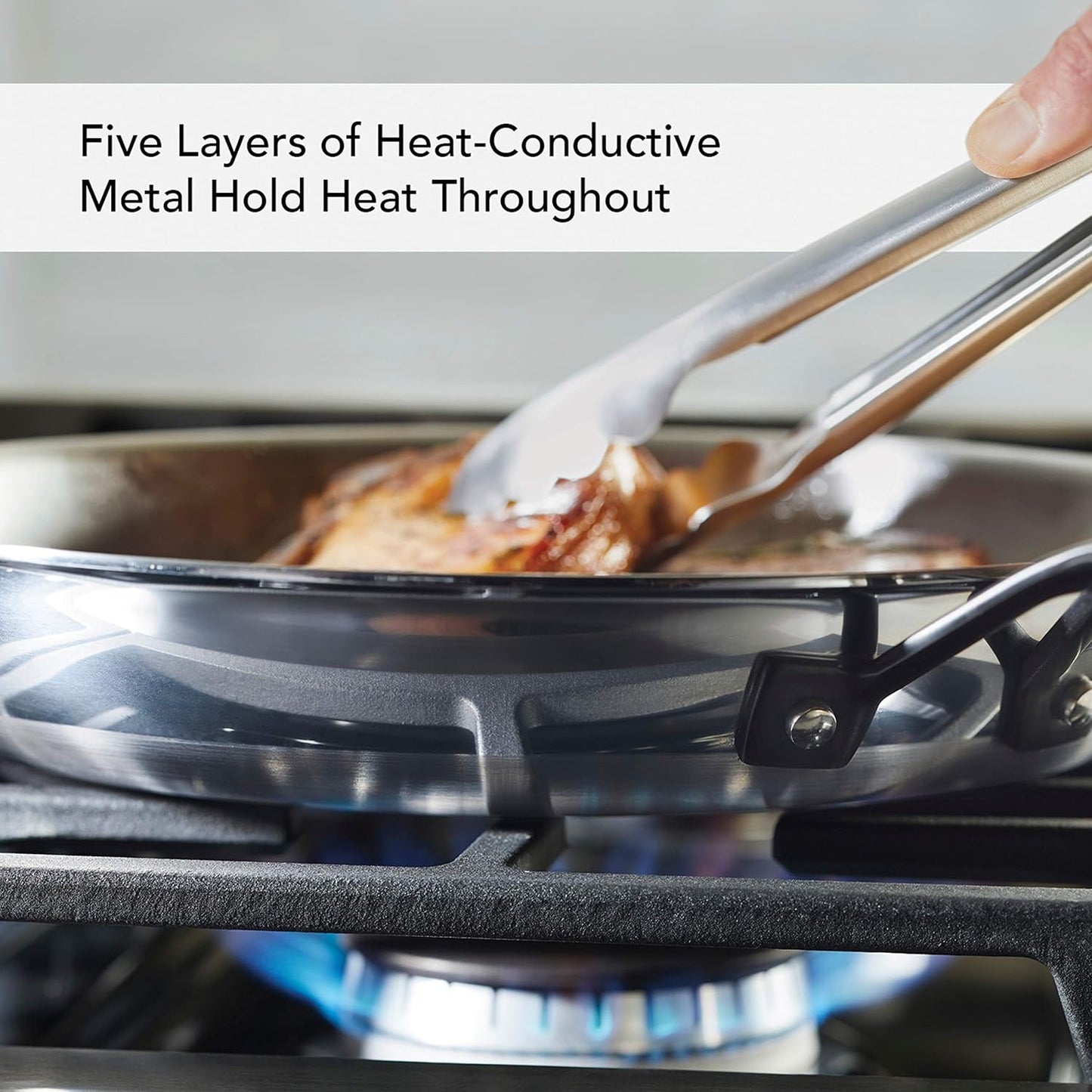 KitchenAid Polished Stainless Steel Frying Pan Set/Skillets