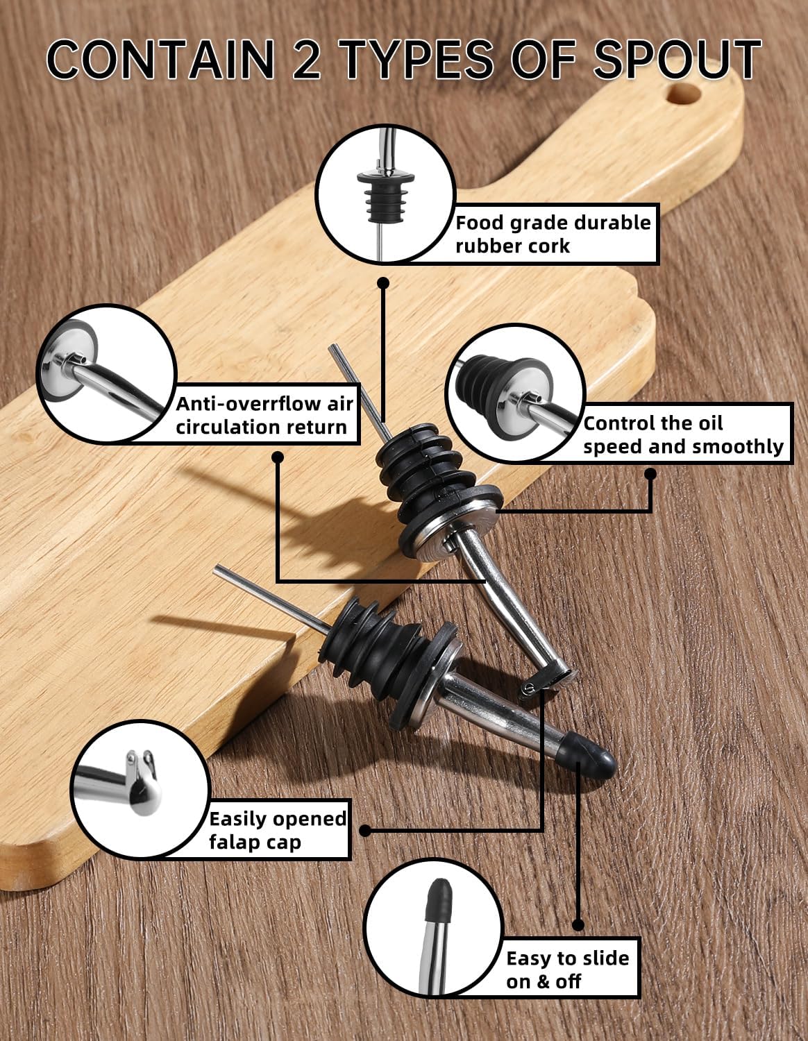 Sweejar Ceramic Olive Oil Dispenser Bottle,24 Oz Opaque Cruet Protects EVOO Oil to Reduce Oxidation, Suitable for Storage Vinegar, Coffee Syrups, Liquids (White)