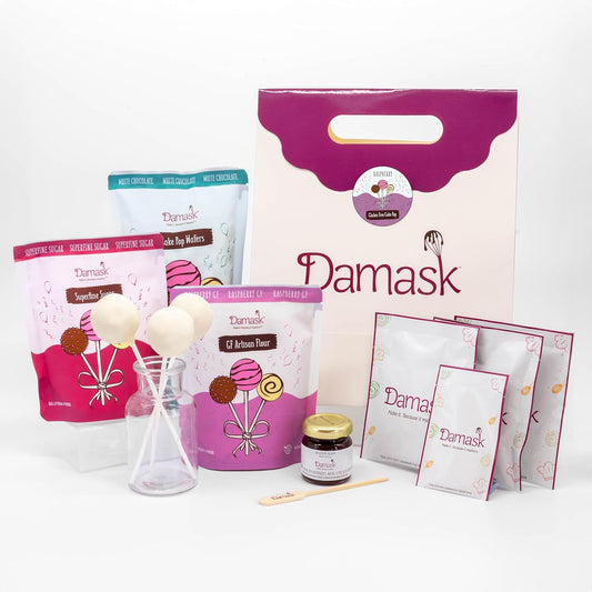 Gluten-Free Raspberry Cake Pop Kit - White Chocolate Coating