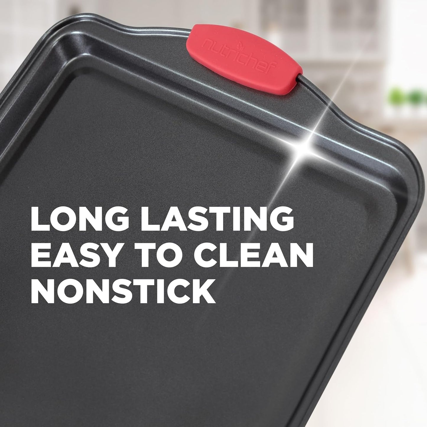 NutriChef 21-Piece Nonstick Cookware Set - PTFE/PFOA/PFOS Free Heat Resistant Lacquer Kitchen Ware Pots Pan w/ Cool-Touch Handles, Saucepan, Fry Pans, Lid, Bakeware, For Gas Electric Ceramic Cooktops