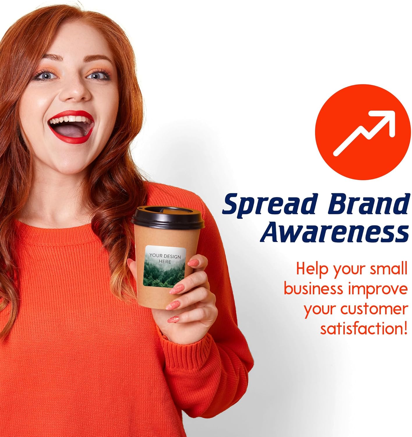 100 Custom Vinyl Stickers - Upload Your own Image, Text, Design, Logo - Personalized Logo Labels for Handmade, Packaging, Bottle, Jars, Candle, Brand Stickers (Foggy Valley, 2x2 Square)