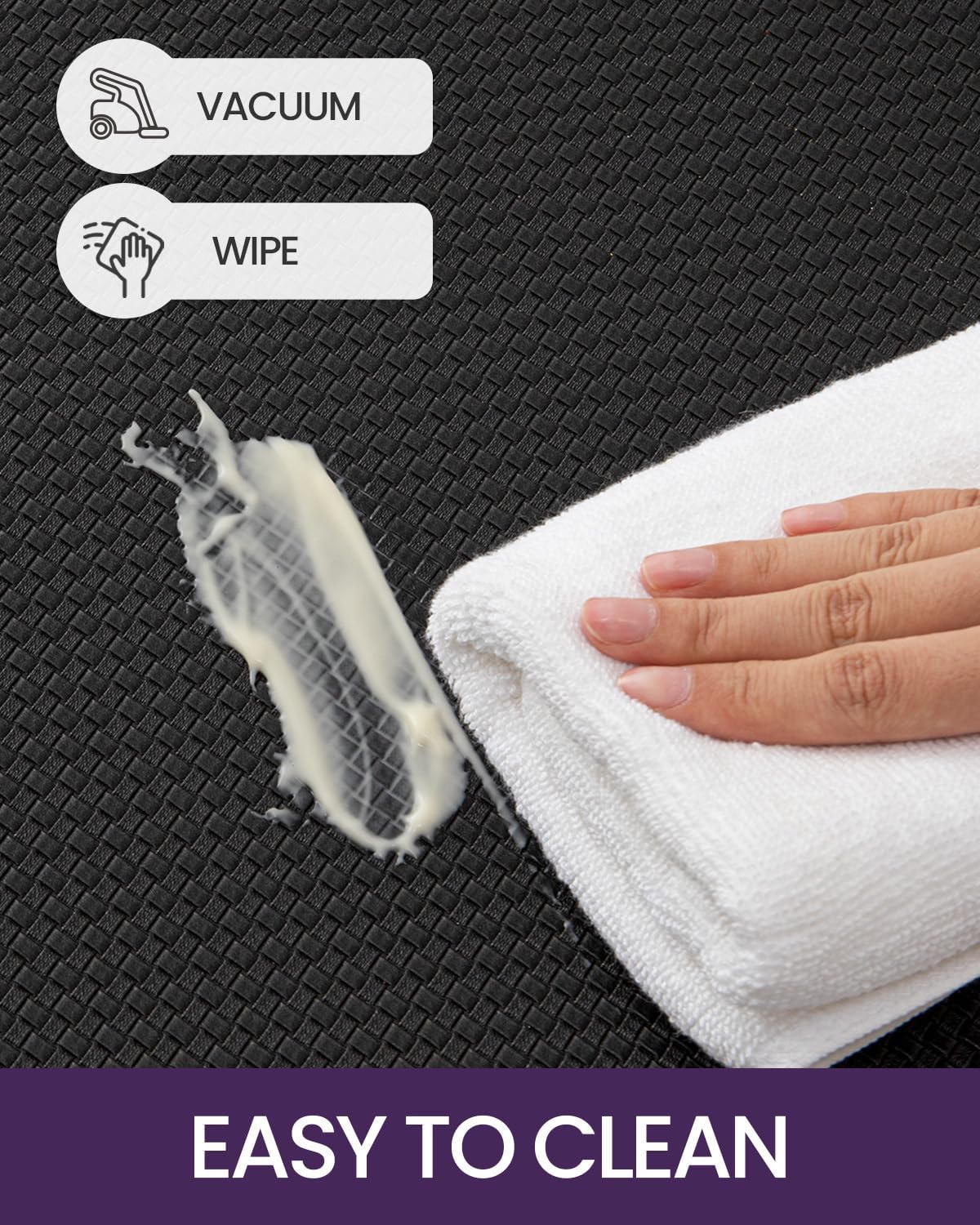 DEXI Kitchen Floor Mats Cushioned Anti Fatigue, 17x95, Long Standing Runner Rug Waterproof, Comfort Memory Foam Padded for Front Sink Laundry, Black