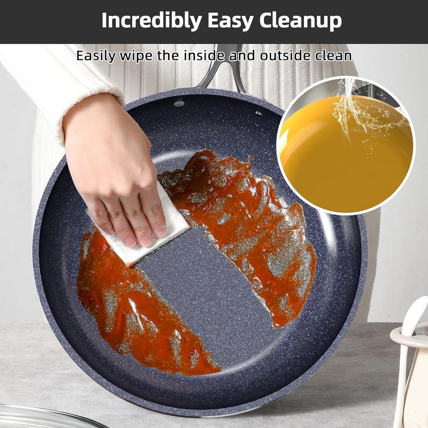 Nuwave Lux 13pc Forged Lightweight Cookware Set PFAS Free, Healthy G10 Duralon Ceramic Coating, Ultra Non-Stick, Stay-Cool Handles, Works on All Cooktops & Induction Ready