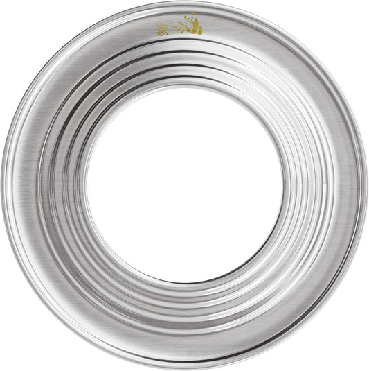 Prime Home Direct Stainless Steel Steamer Ring | Fits 7 to 12-Inch Bamboo Steamer Basket | Steaming Ring for Asian Chinese Wok, Food, Dumpling, Dim Sum, Steam Pot Accessories Metal Cooking Rim Adapter
