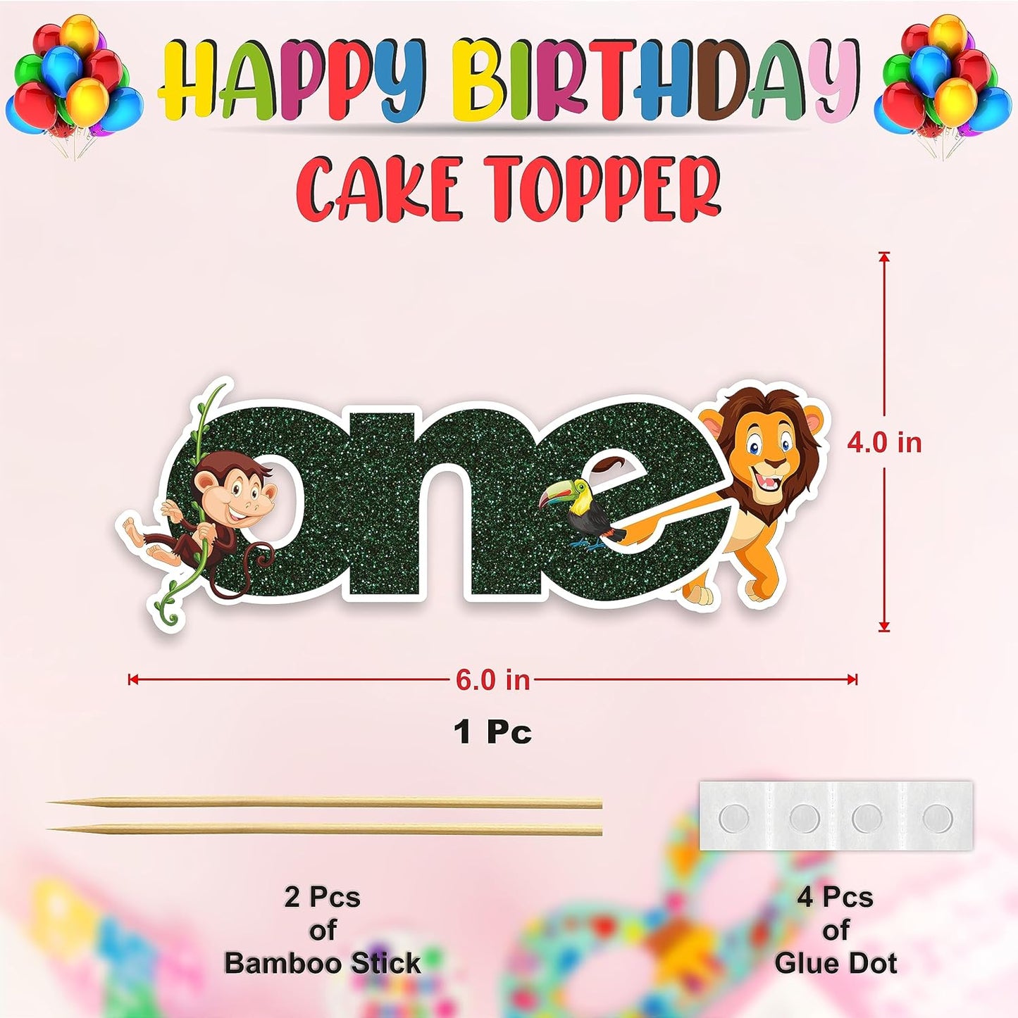 Seyal® Jugle Safari One Cake Topper