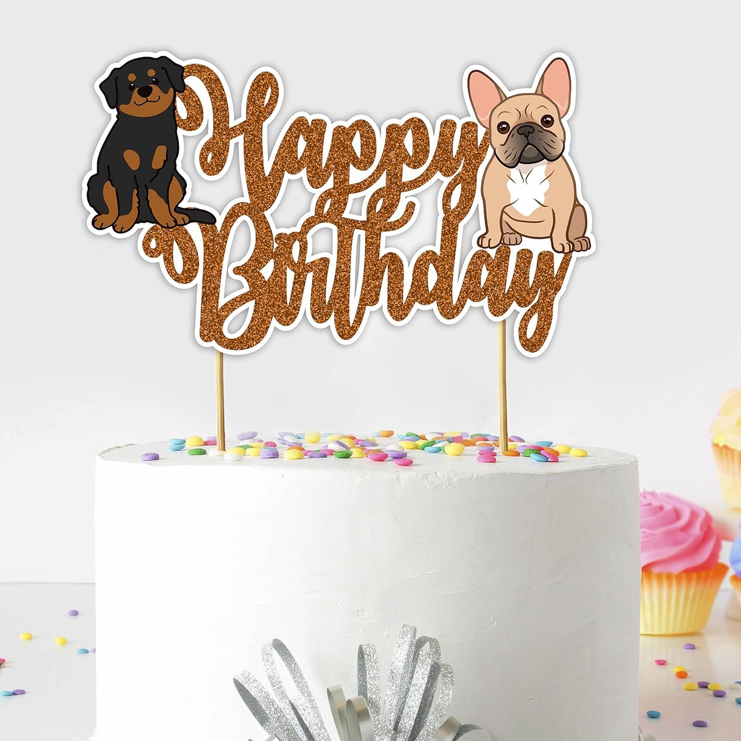 Seyal® Pupy Dog Happy Birthday cake topper