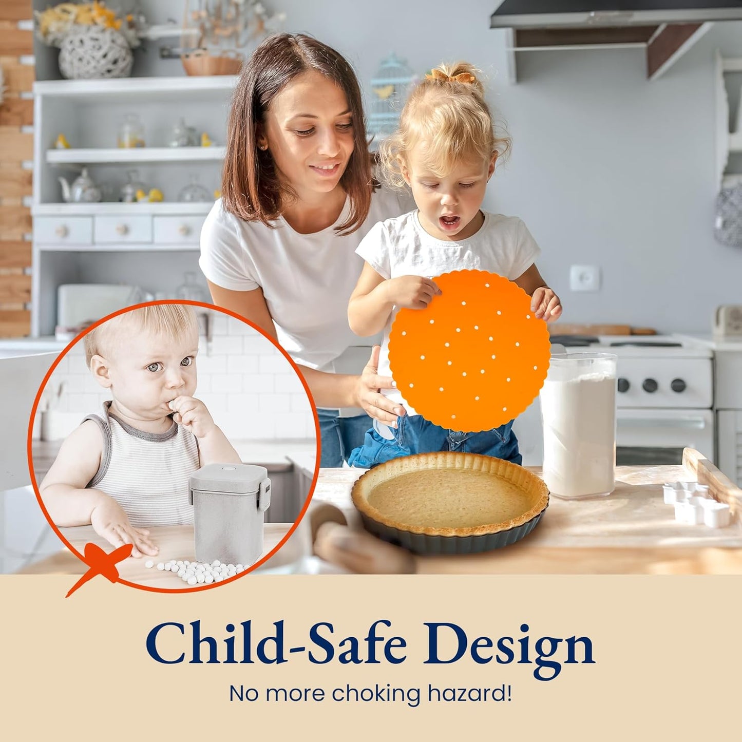 Classic All-in-One Tart Pan 9 Inch Removable Bottom Set with Patented Silicone Crust Shaper & Pie Weight - Quiche Baking Dish & Tart Molds for Baking Fruit Tarts, Pies & Quiches