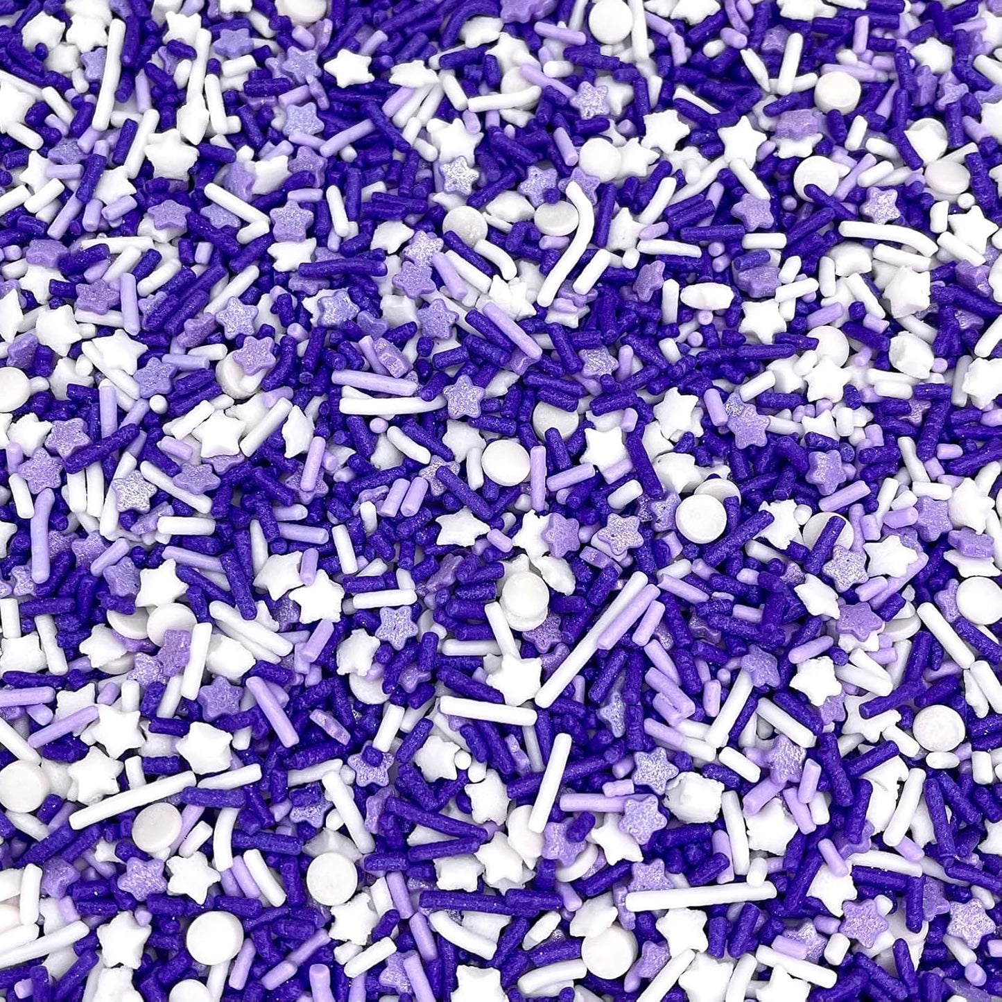 Manvscakes Sprinkles- Edible Cake and Cupcake Sprinkles with Assorted Shapes and Sizes, Purple Sprinkle Mix for Cookies, Ice Cream, Cake and Cupcake Decorating
