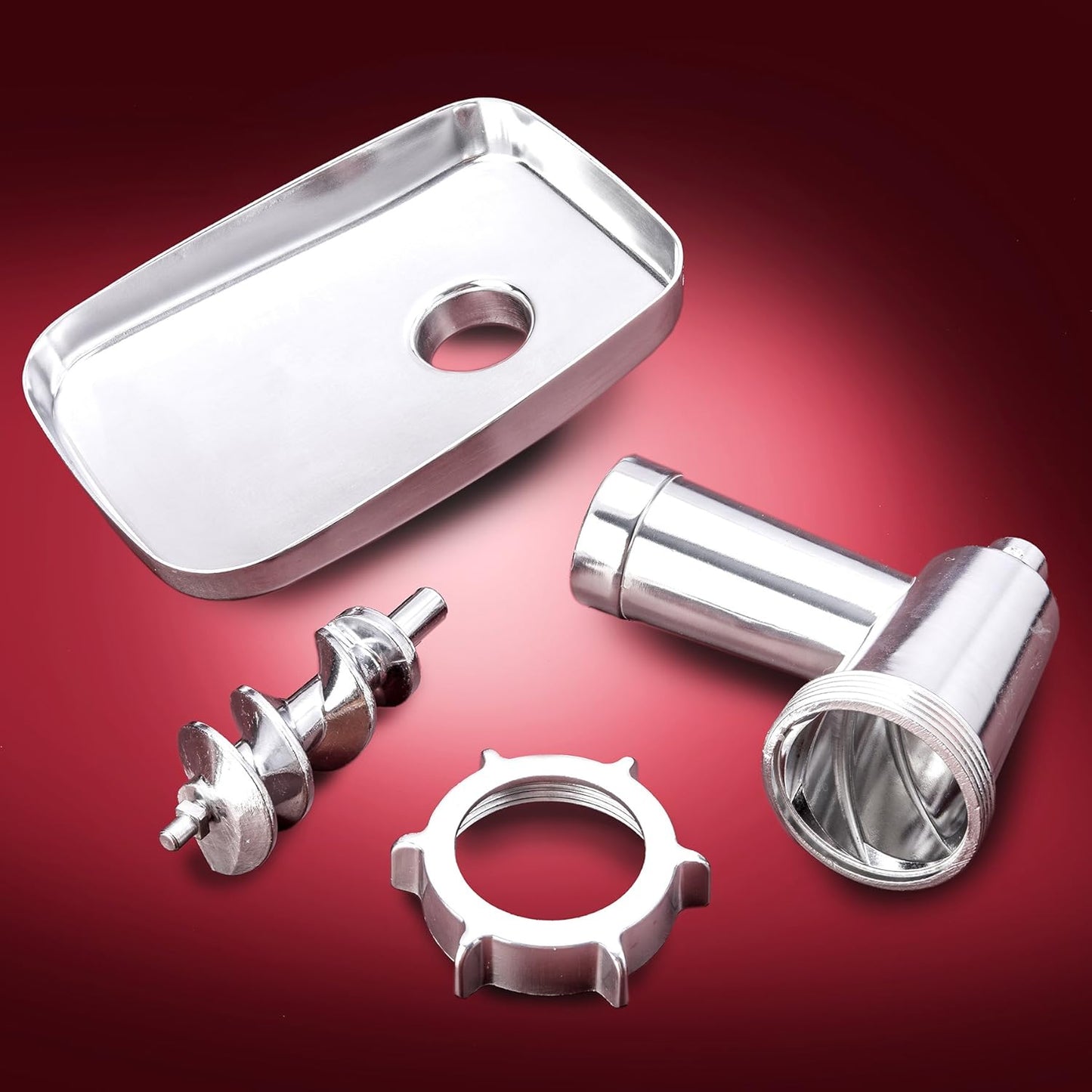 Turboforce Cadet 2000 Series Electric Meat Grinder | 5-in-1 Powerful Home Use | Sausage Stuffer | Kubbe Maker | 4 Grinding Plates | Stainless Steel Blades & More Included