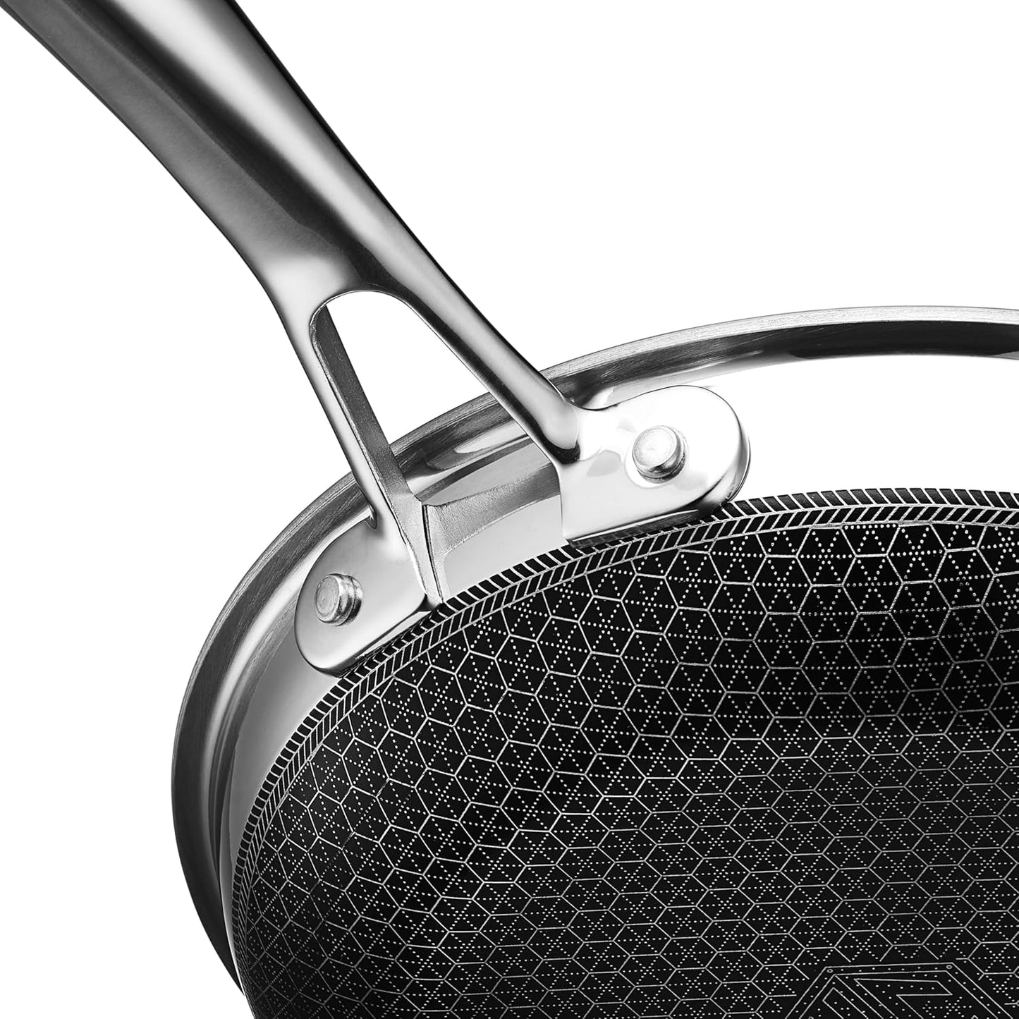 HexClad Hybrid Nonstick 8-Inch Frying Pan, Stay-Cool Handle, Dishwasher-Friendly, Oven-Safe Up to 900°F, Induction Ready, Compatible with All Cooktops