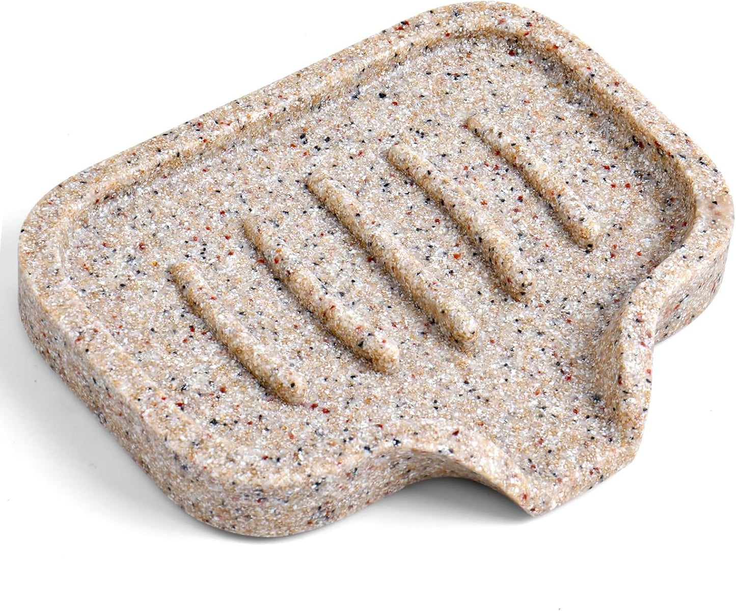 Self Draining Soap Dish- Bar Soap Holder for Shower, Large Soap Savers Soap Tray Sponge Holder for Kitchen Bathroom Bathtub Sink, Linen