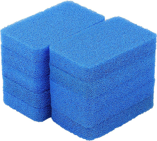 Silicone Sponges Kitchen Scrubber, Sponges for Dishes, Fragrance Free, Odor Free, 10 PCS Non-Scratch Scrub Sponges, Blue