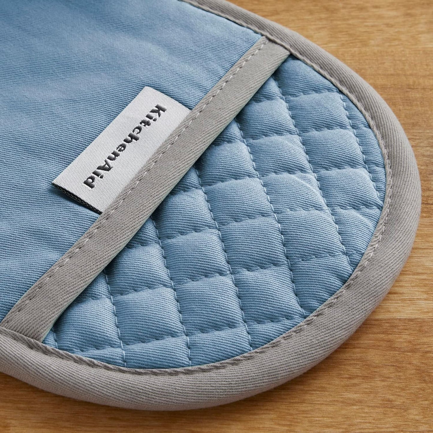 KitchenAid Asteroid Pot Holder 2-Pack Set, Blue Velvet, 6.5"x10"