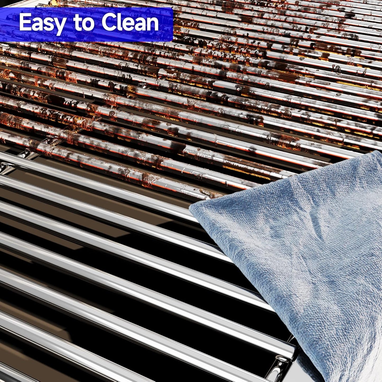 17/17.5/19.5 Inch Stainless Steel Grill Grates for Charbroil 463242716 Tru Infrared, for Charbroil Commercial 463242715 463276016 463257520 463263924, for Lowe's 606682 Nexgrill 720-0882A