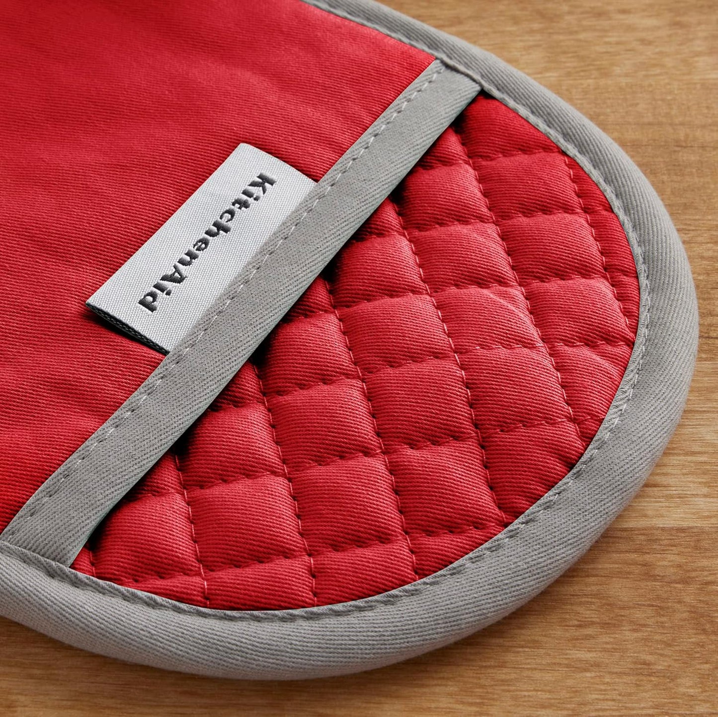 KitchenAid Asteroid Pot Holder 2-Pack Set, Fire Red, 6.5"x10"