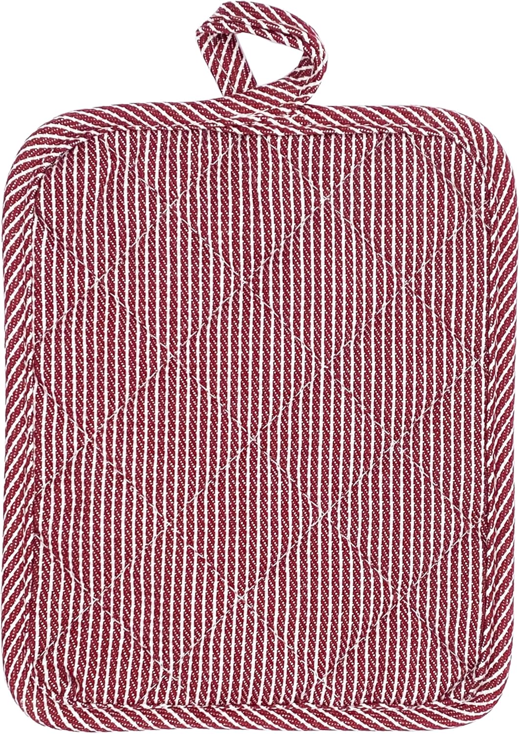 American Linen Pot Holders, Hot Pads, Table Pads for Kitchen and Dining Table, Non Slip Heat Resistant Hot Pot Holder (Burgundy, 8 Pack)