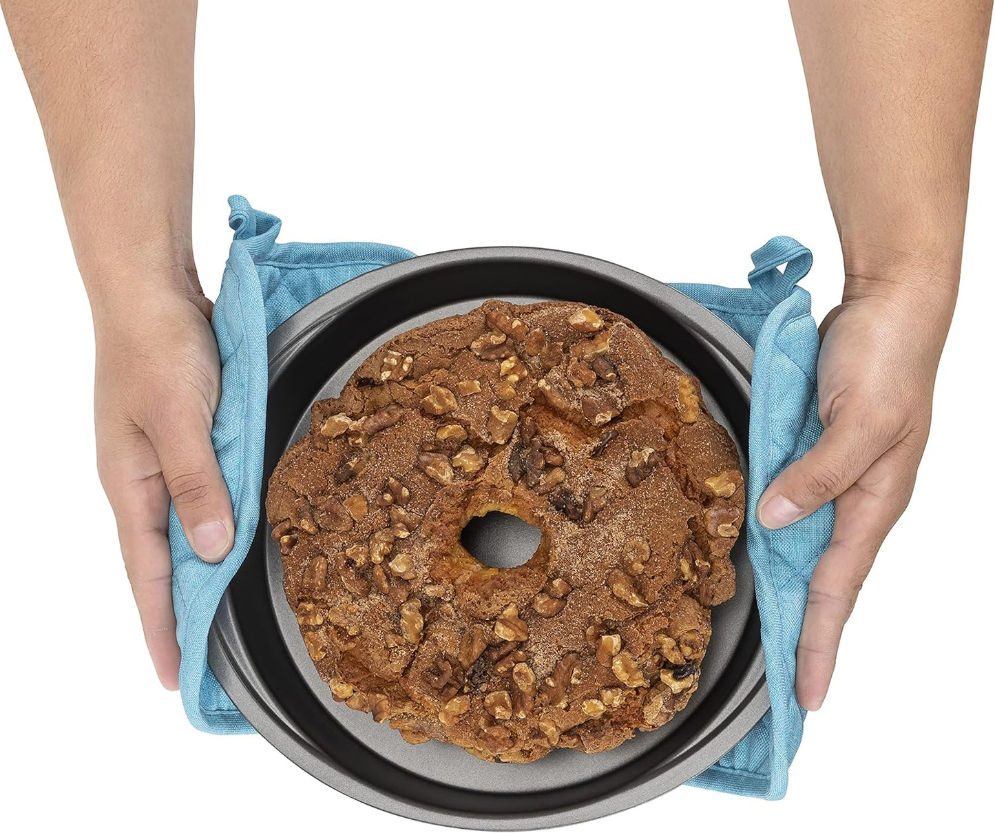 American Linen Pot Holders, Hot Pads, Table Pads for Kitchen and Dining Table, Non Slip Heat Resistant Hot Pot Holder (Aqua, 4 Pack)