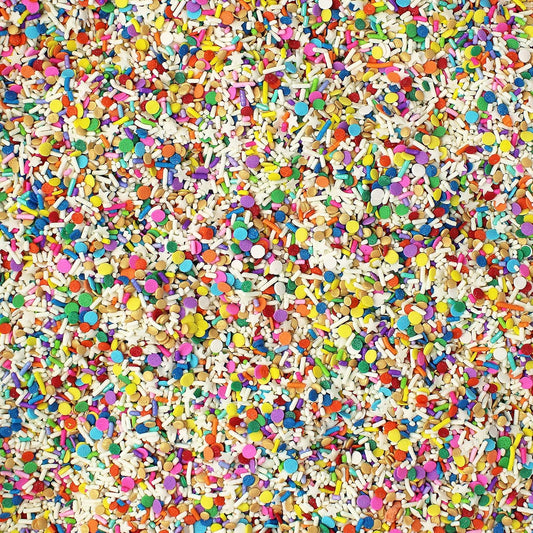 Sprinkle Pop Birthday Present Sprinkle Mix| Rainbow Confetti Sprinkles| Colorful Birthday Confetti Sprinkles Made in USA for Decorating Cake Cupcakes Cookies Donuts Cookies Milkshakes Ice Cream, 4oz